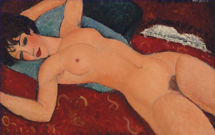Amedeo Clemente Modigliani Peinture à l'huile - Nu couché